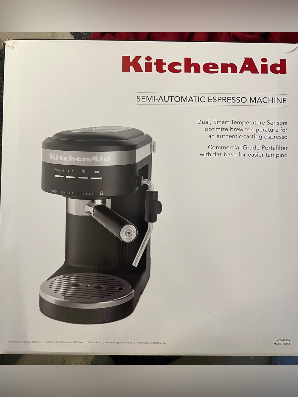 KitchenAid Semi-Automatic Espresso Machine Black Matte